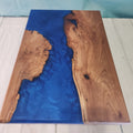 Live Edge Black Walnut/Blue Epoxy Board - 1