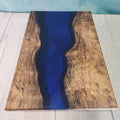 Live Edge Spalted Maple/Blue Epoxy - 1