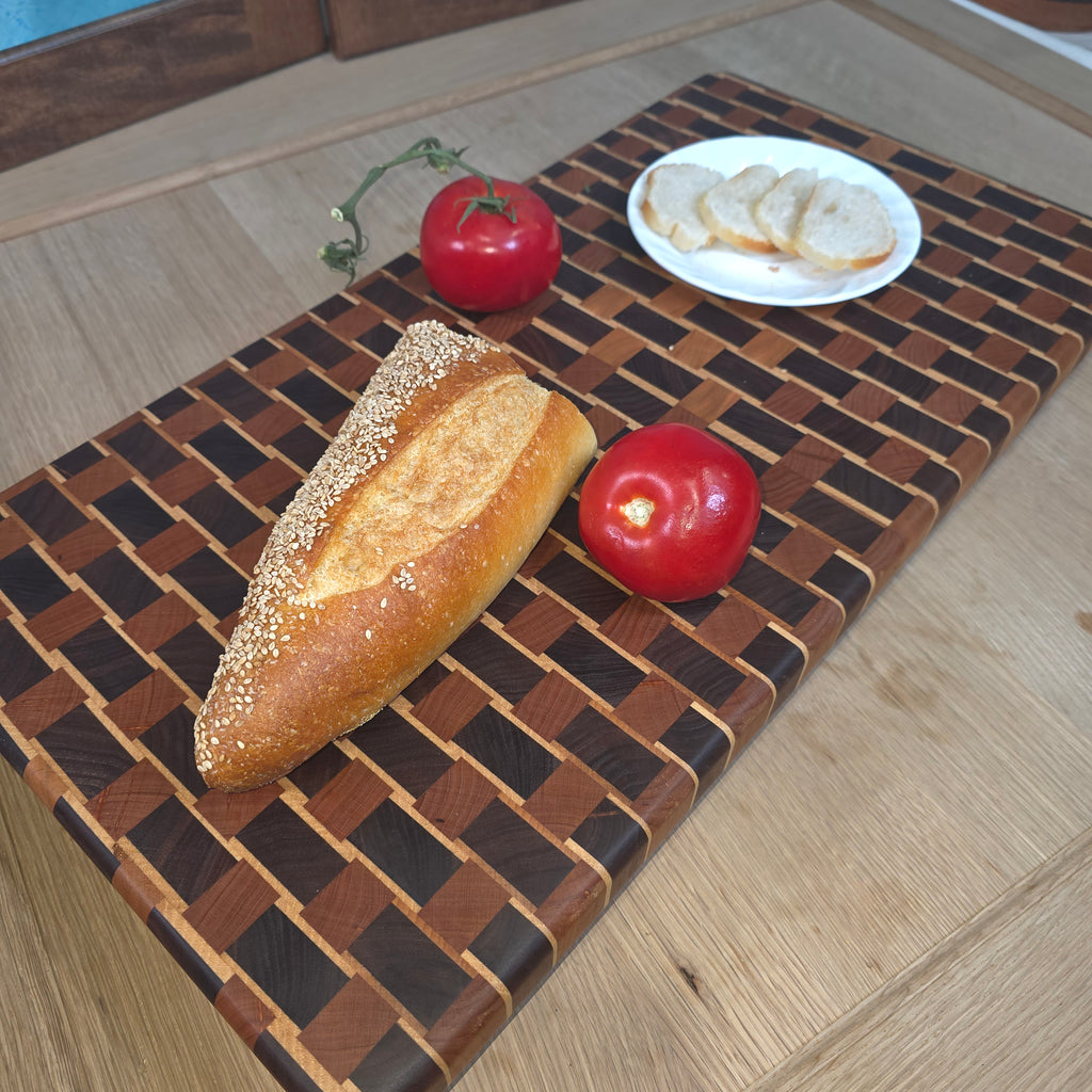 End-Grain Cutting Board - Weave Pattern