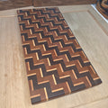End-Grain Cutting Board - Zig Zag Shadow Pattern