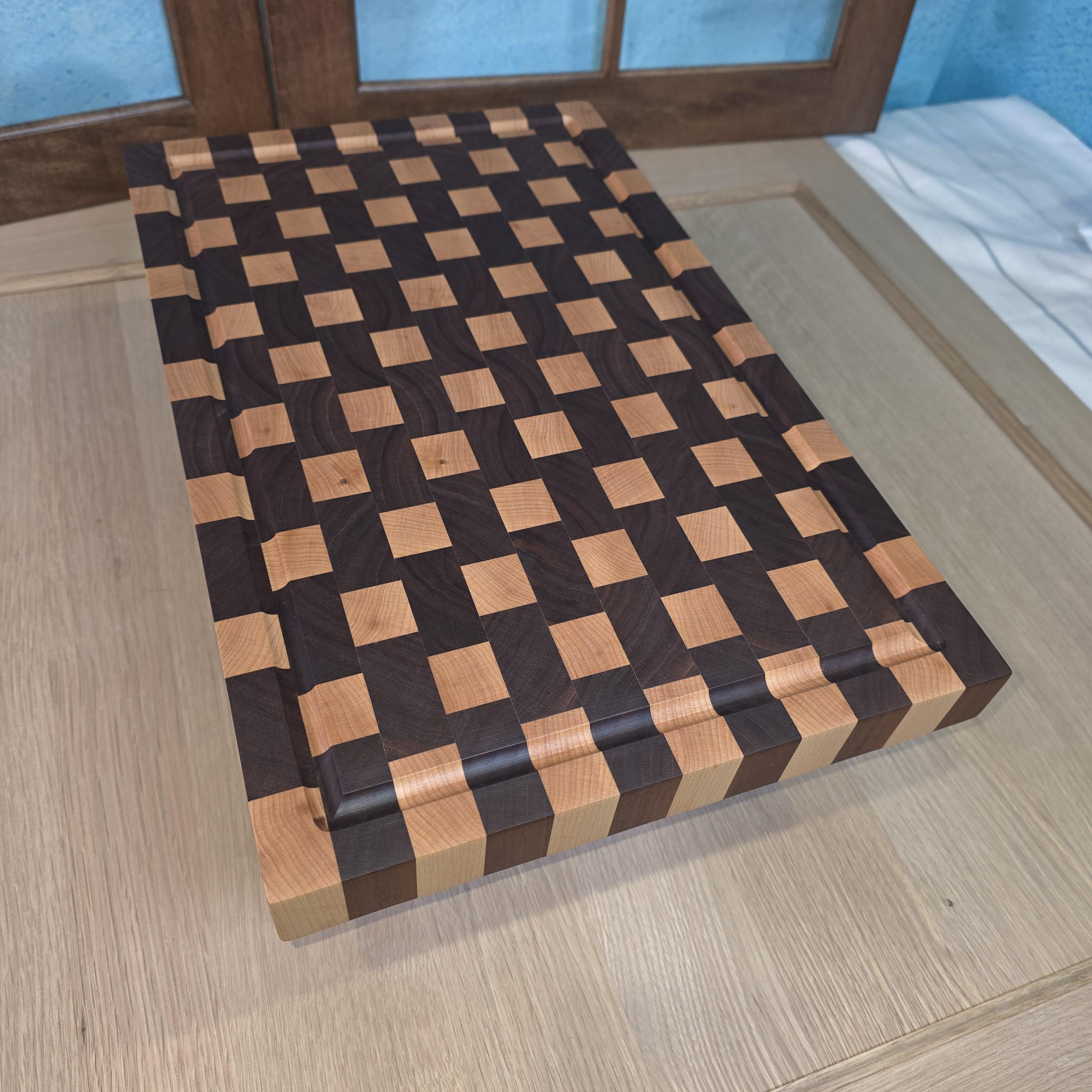 End-Grain - Block Weave Pattern