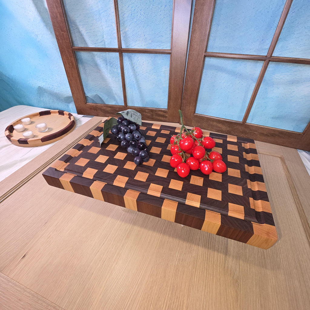 End-Grain - Block Weave Pattern